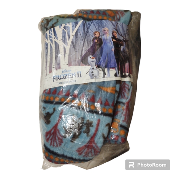 Disney Frozen II/ 2 Fair Isle Fleece Pajamas Pants NWT - Picture 5 of 7